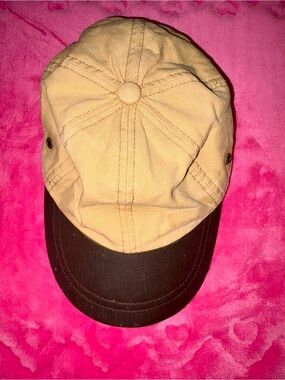 Stetson Black Hat with Brown Trim and Orange Logo
